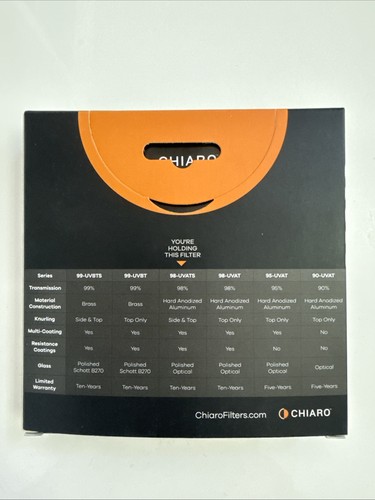 Chiaro 82Mm 98-UVATS UV Filter - Picture 3 of 3