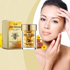 Bee Venom Serum Capsules for Hydrating Firming Face Care to Boost Skin Vitality