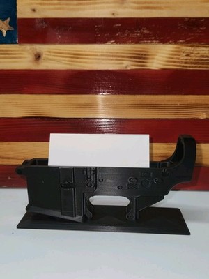 AR15 LOWER INSPIRED BUISNESS CARD HOLDER DISPLAY PEW PEW