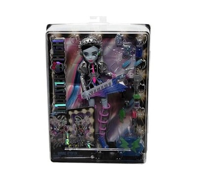 Monster High Doll, Amped Up Frankie Stein Rockstar with Instrument
