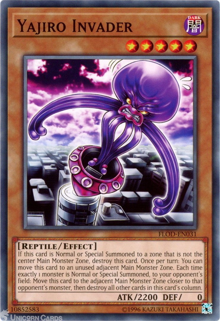 FLOD-EN031 Yajiro Invader Common UNL Edition Mint YuGiOh Card