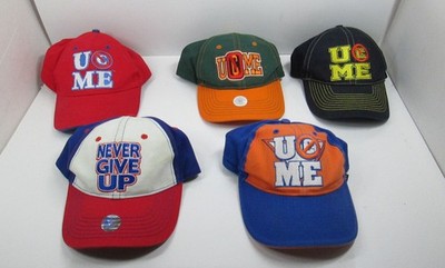 5 Different JOHN CENA U Can't See Me Baseball Cap Hat WWE Authentic Caps 2010-15