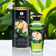 Shunga Warming Massage Oil Edible Fruit Flavored Oral Sex Lube Lubricant Couple