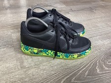 Nike Air Force 1 Premium Black Volt Sneakers ...