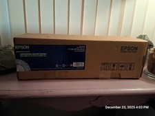 GENIUNE- Epson Enhanced Matte Inkjet Paper Roll 17" x 100' - White S041725 - NEW