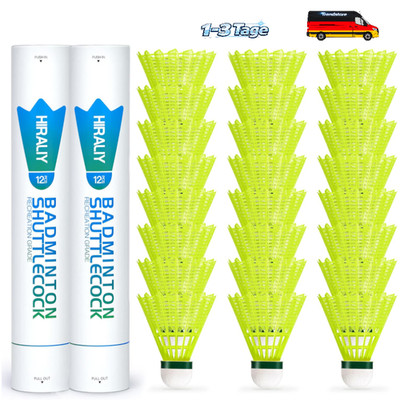 Badminton Nylon Birdies 6 12 24 Stück Windbeständig Stabil Langlebig