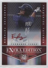 2012 Elite Extra Edition 24/25 Fernando Perez #90 Auto hv1