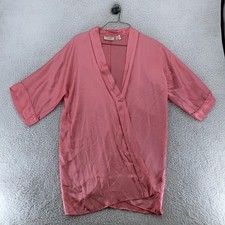 Vtg Victoria's Secret Gold Label Silk Robe Womens OS Satin Kimono 90s Lingerie