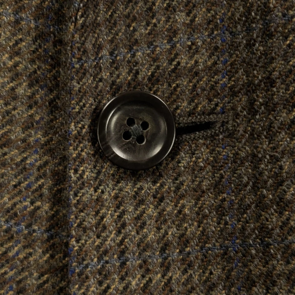 Blazer Oscar De La Renta De Colección Hombres 48R Lana y Cachemira Franela Dos Botones Sin Ventilación Foto 3 de 4