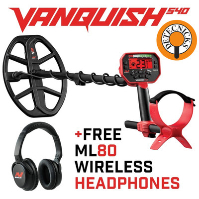 Minelab Vanquish 540 + ML80 Kopfhörer - DETECNICKS LTD