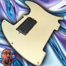 Loaded Mint Green Tele Style Pickguard Humbucker Word Up!! 3 ply If you will WIN