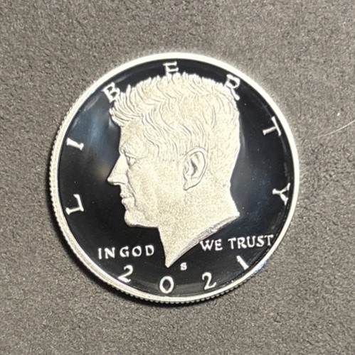 2021 S Kennedy Silver PROOF Half Dollar Gem DCam 99.9% Silver 0.999 999 .999