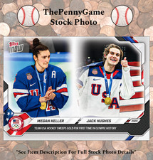 Jack Hughes & Megan Keller 2026 Topps NOW #19⭐⭐⭐USA Olympics⭐⭐Gold Medal Winners