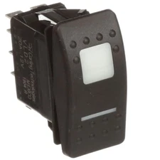 1PC CARLING TECHNOLOGIES VLD2GHNB-AAC00-000 Switch, DPDT, 20 A, 12 V, Silver Ca