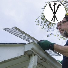 20 Pcs Gutter Guard Clips Black ABS Plastic Gutter Hook Fixings for Maintenance