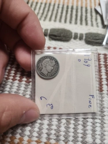 1909-O Barber Dime - 90% Silver - Free Shipping!