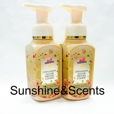 2-PACK Bath & Body Works CINNAMON SUGAR PRETZEL COOKIE Gentle Foaming Hand Soap