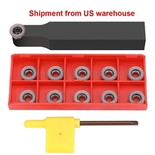 5/8" SRDPN1616H12 lathe External Turning Tool Holder+RPMT1204MOE-JS R6 inserts