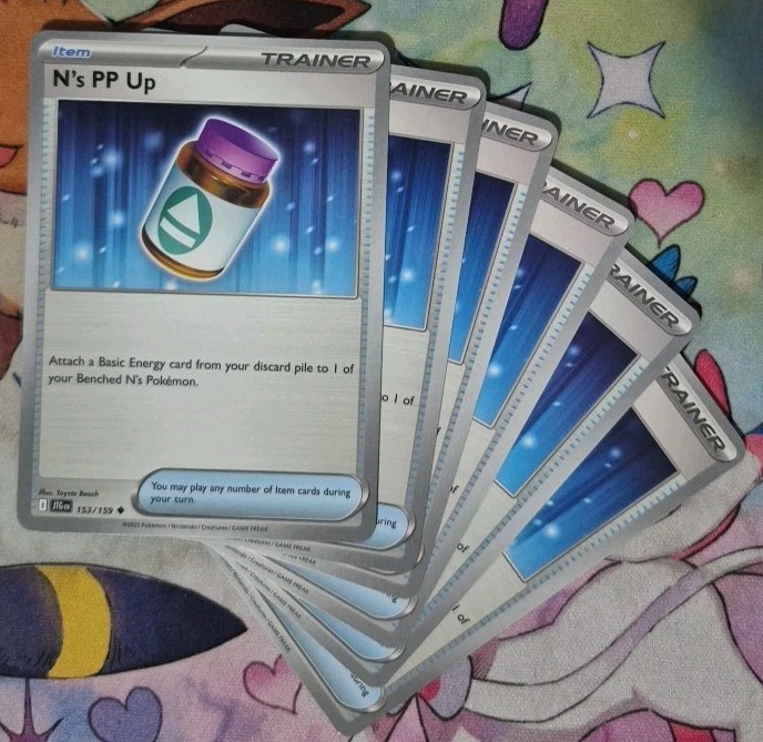 6x N's PP Up 153/159 Playset - Pokemon TCG - Journey Together - Uncommon - NM