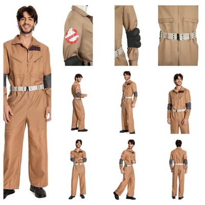 Film Ghostbusters: Afterlife Trevor Cosplay Halloween Marshmallow Team Jumpsuit