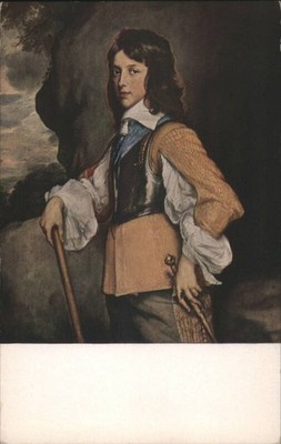 Art William II Nassau Orange Van Dyck NATIONAL GALLERY Vintage Postcard PC