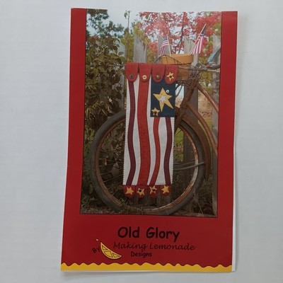 Making Lemonade Designs Old Glory Folk Art Wool Felt 10'' x 27'' Quilt Pattern