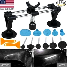 🔥Car Paintless Dent Puller Tabs Bridge Lifter Body Repair Hail Removal Tool Kit