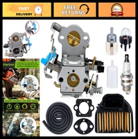 455 Rancher Carburetor Kit for Chainsaw - Air Filter, Spark Plug, Fuel Line Incl