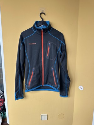MAMMUT Eiger Extreme Eiswand Men's Fleece Jacket Blue Full Zip Size S