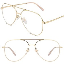 Gold Clear Pilot Sunglasses Pilot Classic Premium Retro For Unisex Stylish