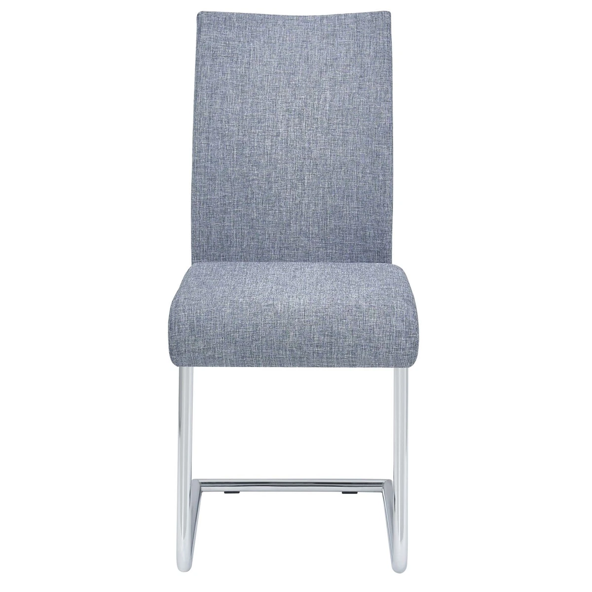 Freischwinger Esszimmerstuhl Küchenstuhl Stühle Esszimmer 4er Set Stoff grau
