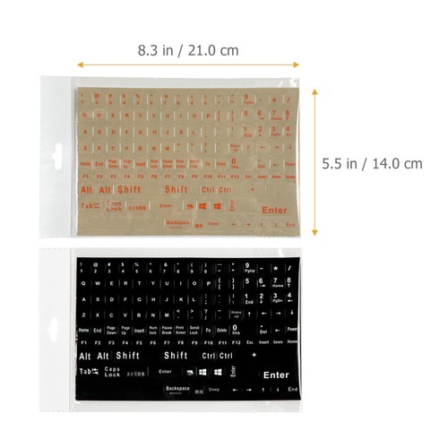 2 Sheets Tastaturaufkleber Laptop-Tastaturaufkleber Für Tastaturbuchstaben - Afbeelding 7 van 11