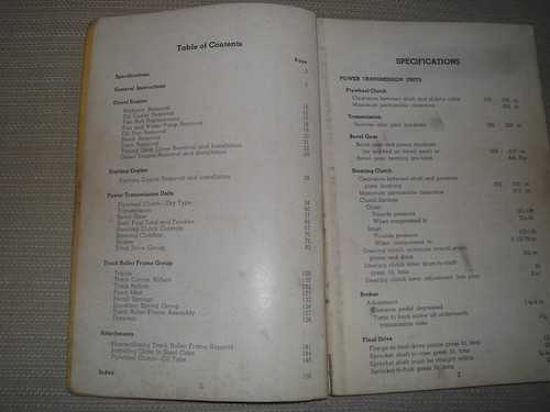 CAT CATERPILLAR D4 TRACTOR DOZER SERVICE SHOP REPAIR MANUAL BOOK 4G 7J 2T 5T - Picture 4 of 21