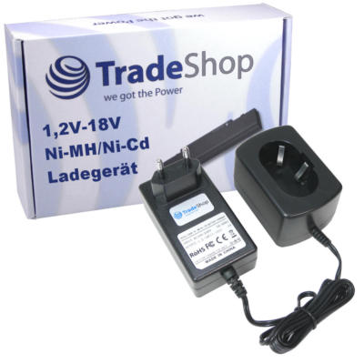 Ladegerät Ladestation für Klauke Akku 7,2V 9,6V 12V 14,4V 18V Ni-MH Ni-Cd