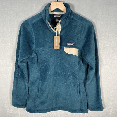 Patagonia Re-Tool Snap-T Fleece Pullover Womens Small Tidepool Blue Polartec NWT