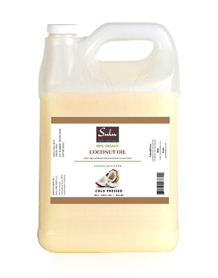 100% ALL ORGANIC EXTRA VIRGIN COCONUT OIL ALL NATURAL COCONUT FLAVOR 4 OZ--7 LB