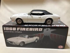 FIREBIRD WHITE 1968 PONTIAC 400 VINYL TOP  RARE ONLY 510 Pcs 1/18 ACME A1805206