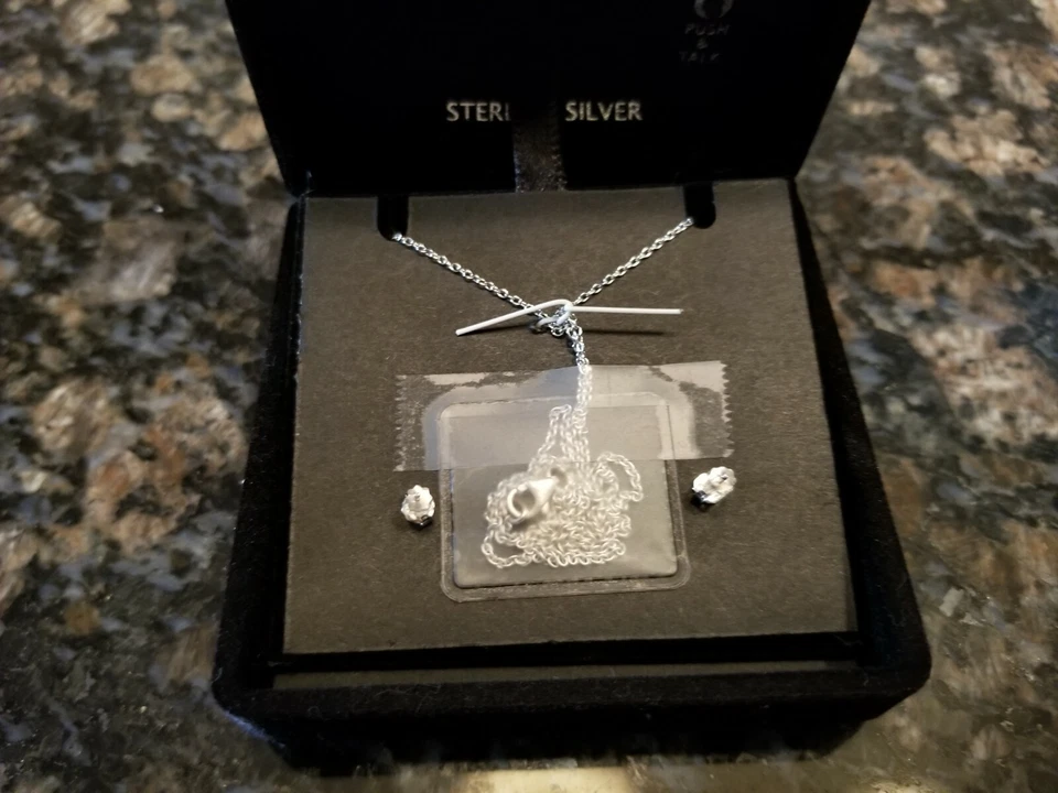 COLLAR Y PENDIENTES GIANI BERNINI PLATA ESTERLINA CIRCONITAS CÚBICAS #12 Foto 3 de 3