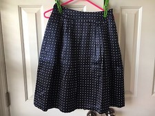 Ladies Pendleton Silk/Cotton Navy Skirt Size 2