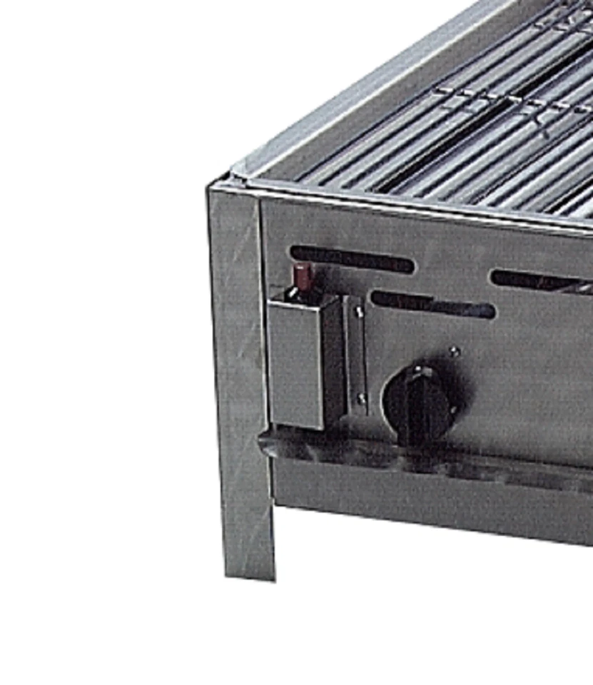 Gasgrill Edelstahl 4 flammig mit Rost Partygrill 81 x 53 x 27 cm Gastrobräter - Bild 2 von 4