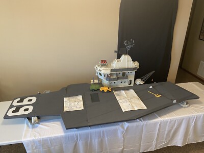 GI Joe ARAH 1985 Vintage USS Flagg Aircraft Carrier Complete