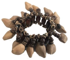 Fair Trade Andean Shaman Rattle Maraca Calabash Foot Shaker Tapar Nuts R116Foot