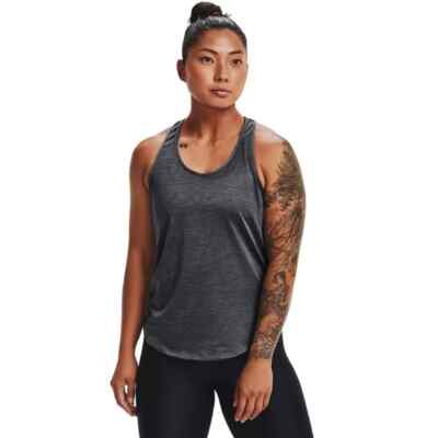 Under Armour Tech Vent Tank Top Vest Womens Steel Grey XS