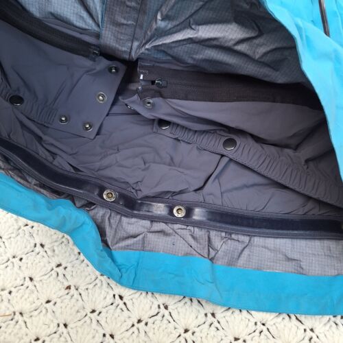 Chaqueta de lluvia Norrona Lofoten Gore-Tex Pro Shell cremallera completa con capucha azul - XL - Imagen 4 de 14