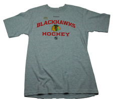  Chicago Blackhawks Reebok Center Ice Locker Room Team Logo NHL Hockey T-Shirt