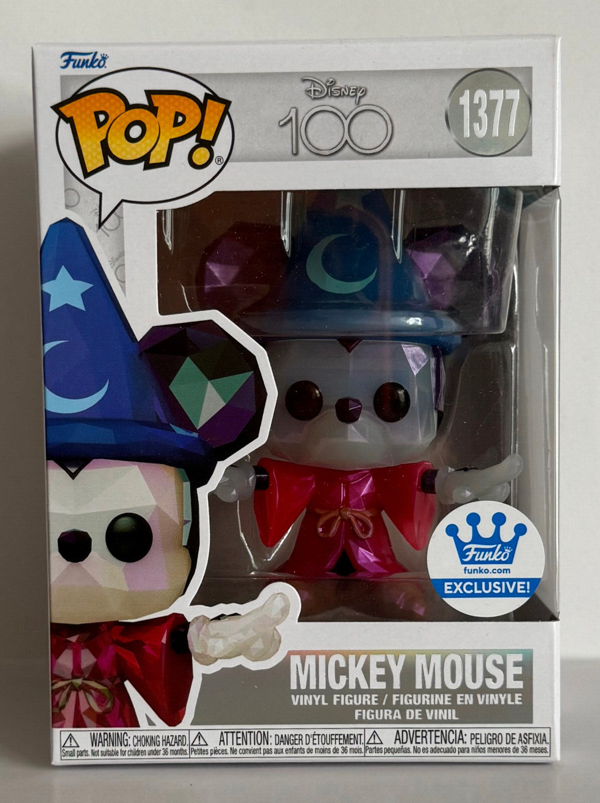 FUNKO POP! * DISNEY 100 - MICKY MOUSE (FACET) * #1377 * EXCLUSIVE EDITION * BN!