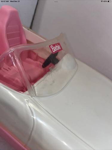 Convertible Vintage Barbie Car- White/Pink Mattel 1993 Paint & Dazzle- 17.5"🌺💗 - Picture 4 of 9