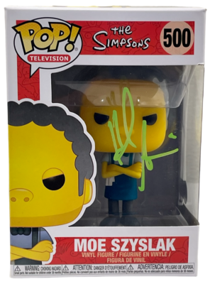 HANK AZARIA SIGNED MOE SZYSLAK THE SIMPSONS 500 FUNKO AUTOGRAPH