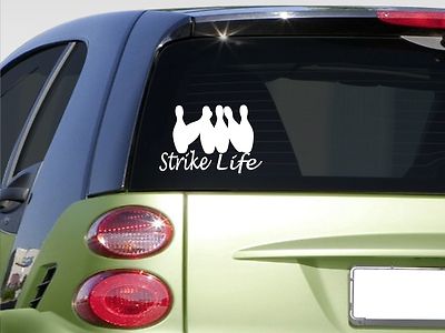 Strike Life 8'' sticker *E887* bowling alley bowling all pins glove shoes bowling
