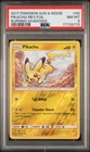PSA 8 NM-MT 2017 Pokemon Sun & Moon Burning Shadows #40 Pikachu Reverse Foil